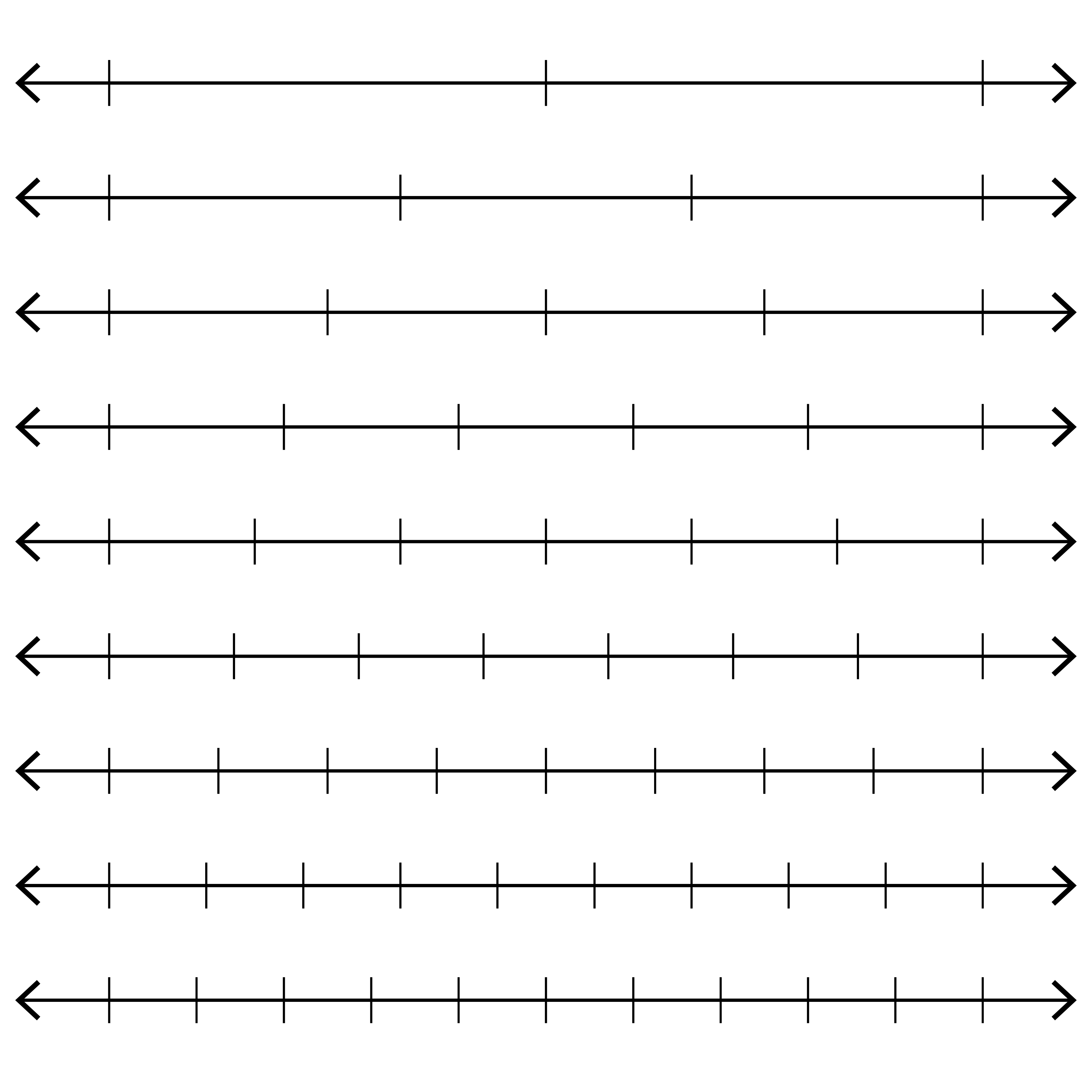 Printable Blank Number Line Template Printable Templates