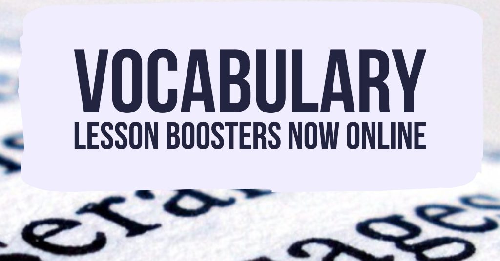 vocabulary lesson booster